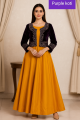 Stylish Collection Stitched Velvet Jacket Maxi Dress for Women - Dress For Girls - Dress For Women - Stitched Suit for Girls - Stitched Suit For Women. 