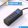 FunBug USB 3.0 Hub 4 Ports Extension for Mobile Gaming PC Laptop ~ Super-fast 4 port USB Hub 3.0 Multi Splitter Adapter Extension for Windows / MacBook / Android / PS4 / Phone / Tablet / Computer / Keyboard & Mouse. 