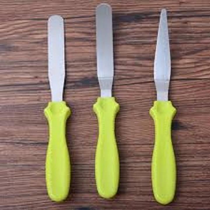 CAKE SPATULAS ANGLED BAKING TOOLS 3PICE SET