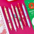 [Random Color] Christmas Themed Gel Pens 0.5mm Black Signature Pens  /Lovely  Cartoon Stationeries Gel Pens /Writing Stationery Office School Supplies. 
