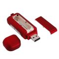 8GB USB 2 Flash Drive Mini MP3 Music Player Cute and Cool Red Color. 