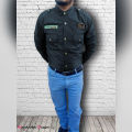 Wardrobe Desire Tactical Wear Militia Grey 100% Cotton High Quality Long Sleeve Solid Badge Multi-Pocket Men’s Shirt. 