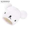 ECHIDNA Toddler Hat Embroidery Face Newborn Baby Knitting Hat. 