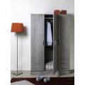 Ghania stylish 3 door coubard wardrobe in MDF lasani wood.. 