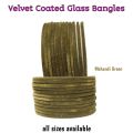 24 pcs/ 2 Dozen velvet glass bangles in 17 colours in Size of 65 mm( Sawa Do / 2.6 ) Standard Size. 