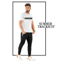 Trendy EMINEM Tracksuit for Men & Boys Gym Wear printed half Sleeve T-Shirt & Trouser for Summer Collection Elegant Wear. 