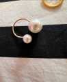 Pearl Rings Adjustable Silver Rings. 