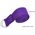 180cm Yoga Strap Stretch Training Belt Fitness Buckle 3 Elastic Durable D-ring Adjustable Color Cotton Straps Band Exer K8m3. 