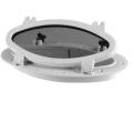 Seaflo Boat Oval Shape Porthole Window With White ABS Plastic Trim Port Hole. 