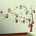 DIY transparent PVC wall stickers AY803a brown tree photo series of three generations of wall stickers wall stickers. 