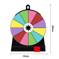 Radiant Trade Show Wheel Colorful Spinning Wheel for Fun Parties Fortune Game Roulette ith 12 Slots Perfect for Weddings Birthdays Erasable Prize Spinner Wheel with Stand Exciting Props for Erasable. 