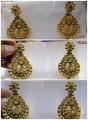 Indian earrings gold palated 1carat pure kundan 100 %pure andian earrings jhumka. 