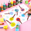 SF Kids Drawing Toys Sponge Brush Kit DIY Painting Brush Sponge Flower Stamp Kids Eearly Education Art Start Learning Tools. 