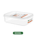 700/900/1000/1400Ml Transparent Food Storage Container With Lid Preservation Refrigerator Frozen Meat Fruit Storage Box Kitchen Household Supplies 1Pcs. 
