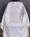 Hair Salon Cape Waterproof Hair Cutting Apron Barber Bibs - with color white. 