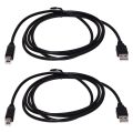 2X for Canon Pixma USB 2.0 Printer Cable Cord A-B 1.8M. 