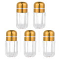 Container Capsule Weekly Splitters Holder Box 10pcs Colorful Empty Case Plastic Bottle. 