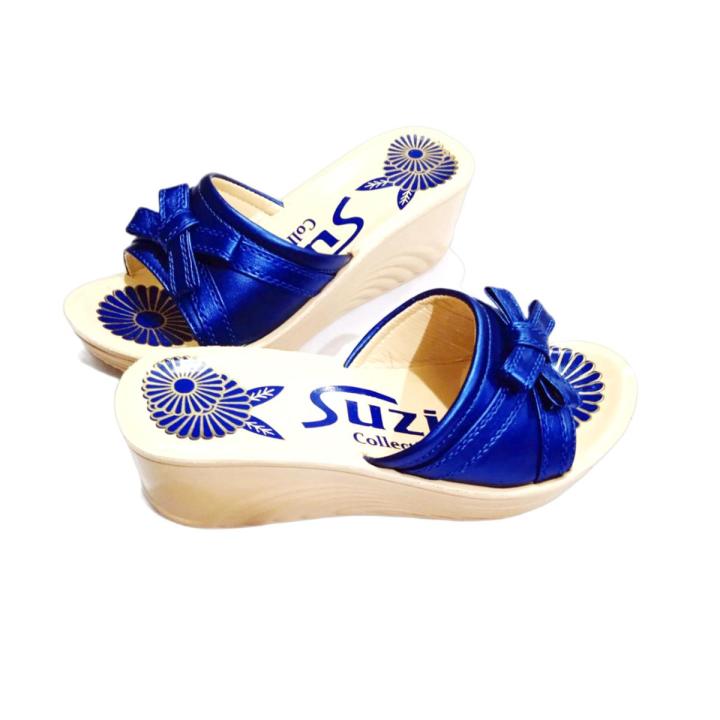 New Stylish Fancy Ladies Slippers Suzi Collection, For Women And Girls - Colors Red & Blue