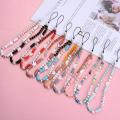 Beaded Phone Strap Iphone Charm Phone Charms Phone Bracelet Strap Star Keychain Phone Charms Strap Pearl Lanyard. 