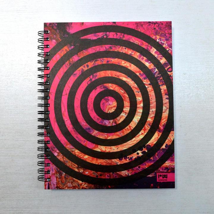 Spiral Notebook A4 - Pink Spirals - PAPERWORK®