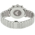 Emporio Armani Blue Dial Silver Stainless Steel Chronograph Watch For Men AR11238. 