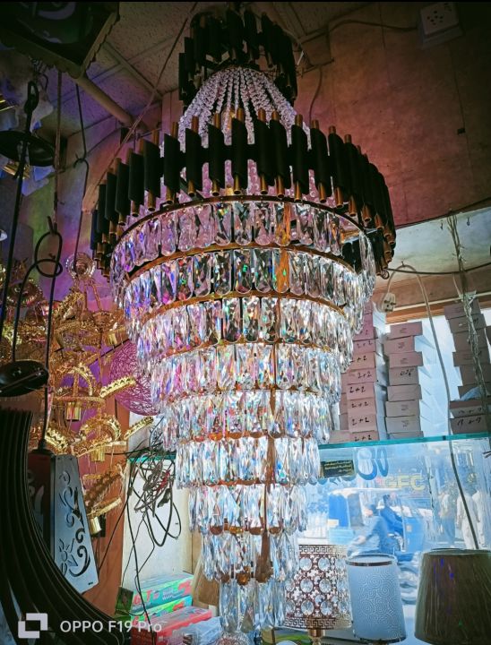 crystal fanos light new chandelier Fanoos 6 Ft hight  use for Hall Tv lounge best quality crystal