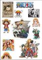 One Piece A5 uncut Anime Stickers, Luffy  Straw Hat Pirates Monkey D. Luffy,  Zoro ,Nami | Naruto. 