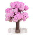 Magic Growing Tree Paper Sakura Crystal Trees Desktop Cherry Blossom Toys Artificial Flowers Decorations Party Supplies. 