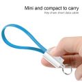 USB C Data Wire Type C Keychain USB Cable Micro USB Data Sync Mini Key Chain Charger Cord Keychain Lanyard Design 20cm Phone Accessories. 