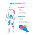 GSP Kinesiology Tape for Physical Therapy Sports Athletes 2"x16.4'. 