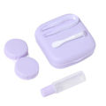 Macaron Color Mini Eye Contact Lenses Cases Girl Black Purple Contacts Lens Container Case Silicone Tweezers Mini Pocket Box. 