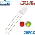 10/20/50PCS Five Colors 5MM LED Diode super bright Crystal Green Red white Yellow Blue Purple RGB LEDs Collection. 