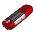 8GB USB 2 Flash Drive Mini MP3 Music Player Cute and Cool Red Color. 