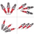 3Pcs Spark Plug A7Tc, Triple Electrode for Gy6 50 Cc 70Cc 90 Cc 110Cc 125 Cc 150Cc & 3Pcs D8Tc 3 Electrode Spark Plug, Racing Spark Plug. 