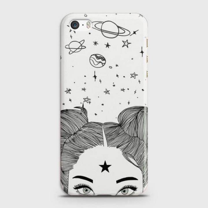 iPhone 5c Cover - SkinLee HQ Hard Case - Space Girl - SKINLEE-628-1-266-154