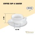 TEA CUP & SAUCER set of 6. 