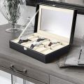 PU Leather Watch Display Case Storage Box Organizer Storage Box for Watches Display Organizer. 
