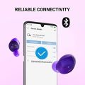 TCL SOCL500TWS Wireless Earbuds with Pumping Bass, Type-C Charging Case 26H Playtime, Bluetooth 5.0, Secure Fit, Waterproof, Noise Isolation, One Step Pairing for Gym - Sunset Violet. 