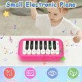 15Key Pocket Piano Mini Electronic Piano One Click Switching Between 3 Different Tones Illuminated Keys Music Instrument. 