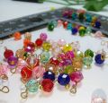 Pack of 100Pcs, Glass Loreal Faceted Beads (Mogra beads) /Earring Hanging Findings, about 5mm, DIY Art & Craft.. 