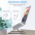 Top Selling Foldable Height Adjustable Plastic Laptop Stand Holder Overheat Protection Portable Desktop Holder Compatible for All Laptops. 