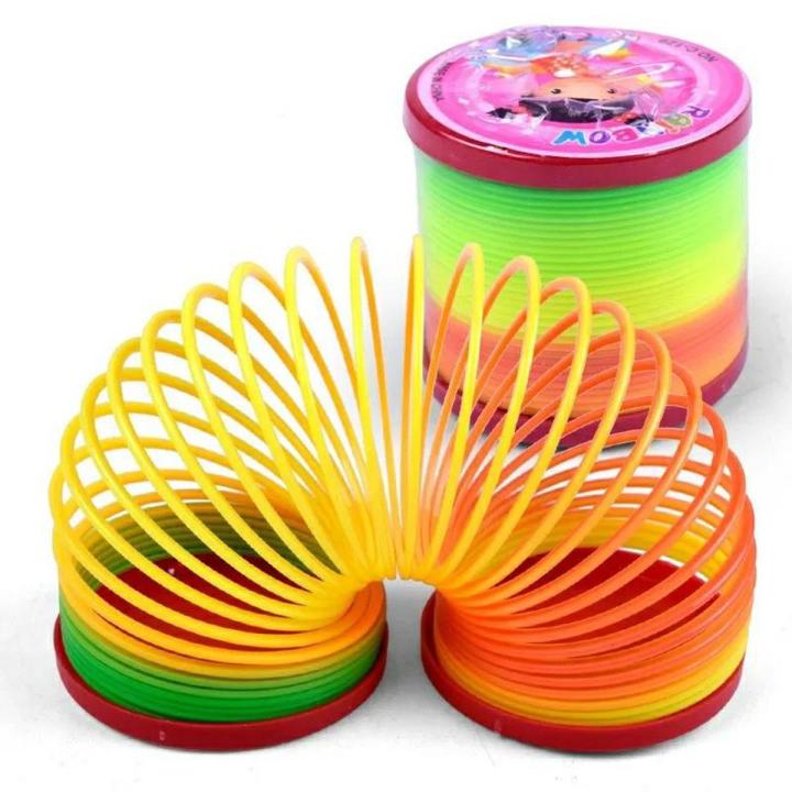 Magic Slinky Rainbow Springs Bounce Fun Toy For Kids and boys