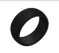 Wholesale Promotional custom Laser logo Sport silicone Rubber finger ring wedding band o rings for women men Workers. 