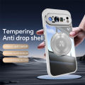 For Google Pixel 9 9A Pro XL 8A Phone Case, 360 ° Rotating Magnetic Bracket Transparent Cover with Lens Protection. 