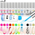 Monja Nail Art Liner Polish 8ml Glitter Glitter Silver Gold Nail Art Painting Manicure Tools DIY Drawing Nail Gel for Line UV LED Required. 