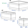 IKEA : SKUBB : Drawer Organizing Boxes - Set of 6. 