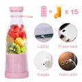 Portable 380ml USB Rechargeable Smoothie Blender Portable Smoothie Blender Juice Shakes Smoothies Electric Bottle with 6 Blades for Baby Food Travel Gym. 