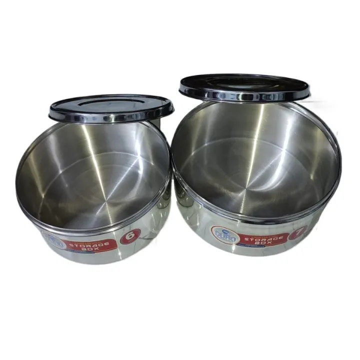 2%20Pcs%20Storage%20Boxes%20with%20Lids%20Stainless%20Steel%20Size%209%20inches%20and%2010%20inches%20-%20Image%208