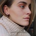 1Pair Retractable Earrings No Need Piercing Men Women Classic Hip-hop Hoop Earrings Kolczyki Jewelry. 