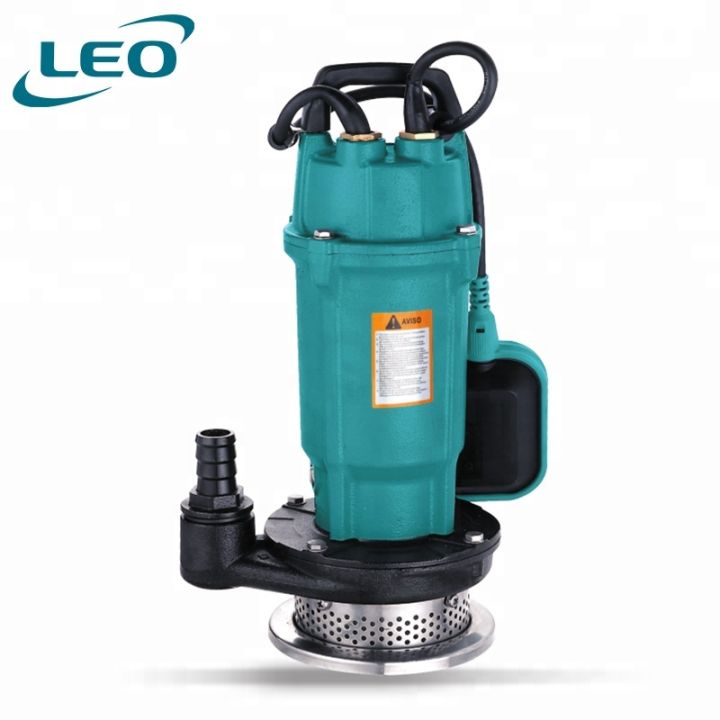 LEO QDX-1.5-32-0.75A , 750 WATT / 1 HP  HIGH PRESSURE CAST IRON SUBMERSIBLE PUMP WITH FLOAT SWITCH FOR AUTOMATIC OPERATION , EURPEON STANDARD